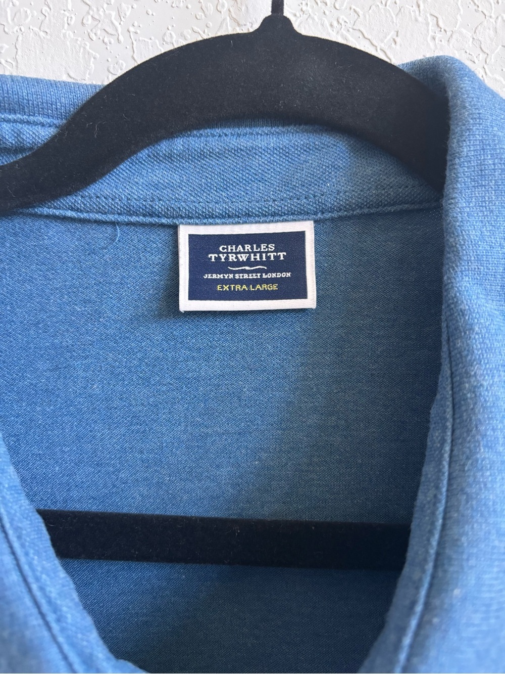 Charles Tyrwhitt Men’s XL Blue Polo Shirt - Picture 2 of 5